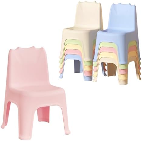 10 Pack Stackable School Chairs with 11" Seat Height and Ca…