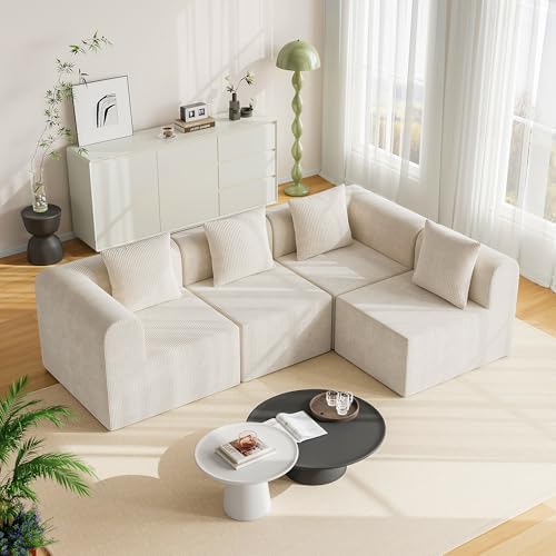 121'' Modular Sectional Couches for Living Room with Deep Seat