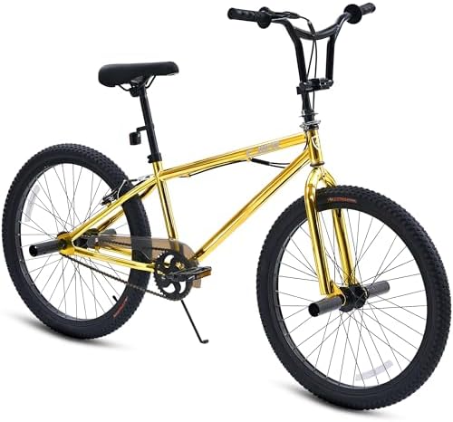 BMX Bike, 20 24 Inch Bike for Kids for 6-16 Years Old, Hi-Ten Steel F…