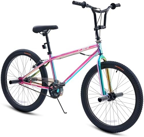 BMX Bike, 20 24 Inch Bike for Kids for 6-16 Years Old, Hi-Ten Steel F…