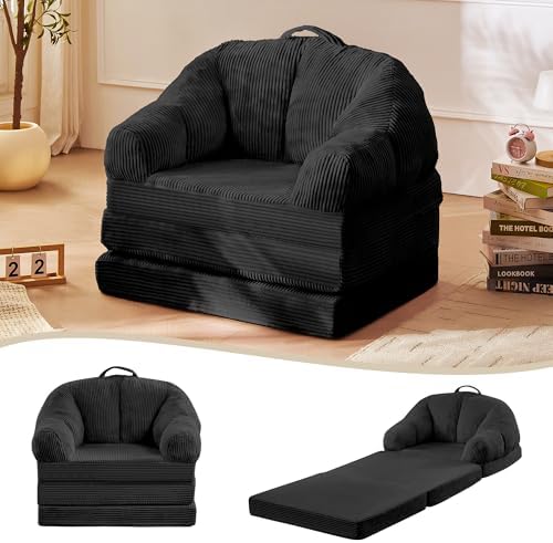 Folding Living Room Chair, Floor Lounger & Sleeper Chair for Adults, …