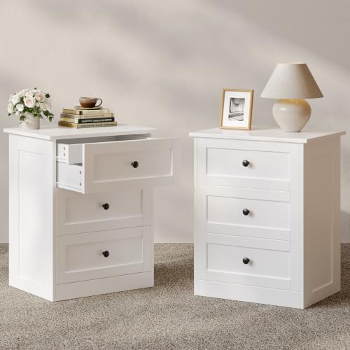 Nightstands Set of 2 with Hidden Drawer