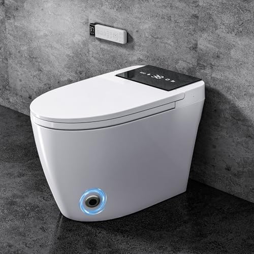 Smart Toilet with Bidet Built In, One Piece Electric Bidet Toilet wit…