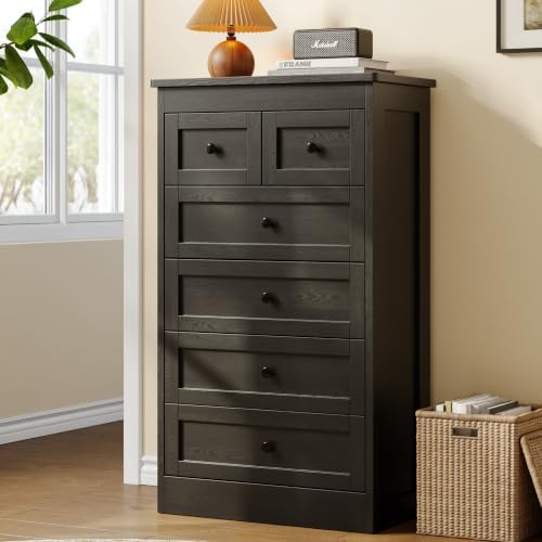 Tall 6 Drawer Dresser for Bedroom