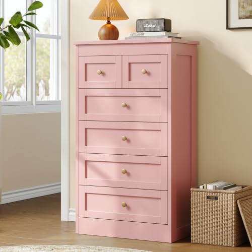 Tall 6 Drawer Dresser for Bedroom